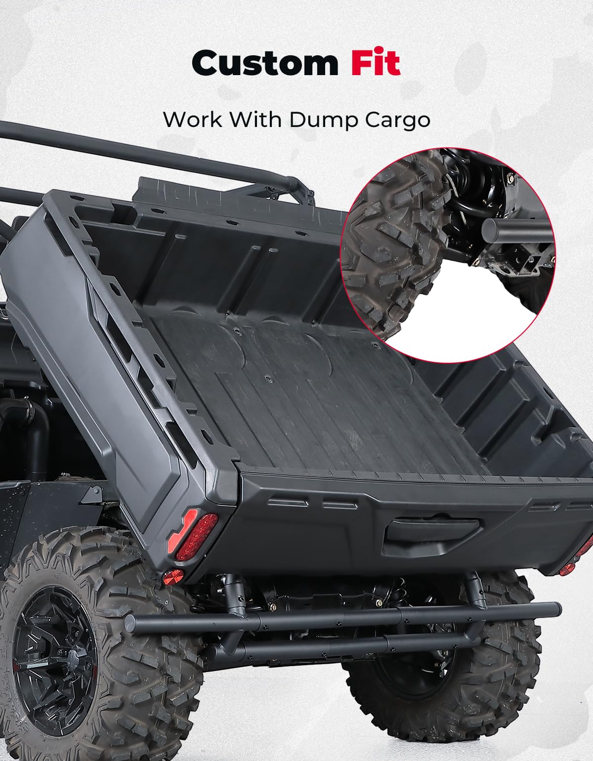Photo of Rear Bumper for Can Am Defender / MAX HD10|9|8|7|5 by Kemimoto - Premium for UTVs / Side by Sides