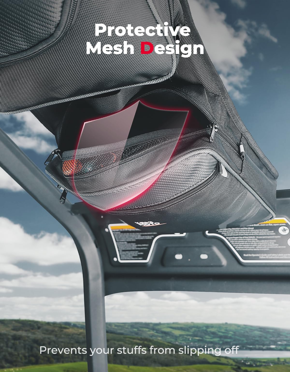 Photo of 2PCS Overhead Bags 1680D for Can-Am Defender HD10|9|8|7|5 by Kemimoto - Premium for UTVs / Side by Sides