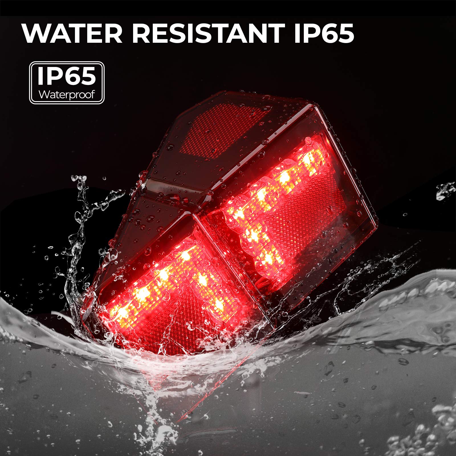Photo of Tail Lights for Polaris Ranger 1000 XP/ Crew 2018-2025 by Kemimoto - Premium for UTVs / Side by Sides