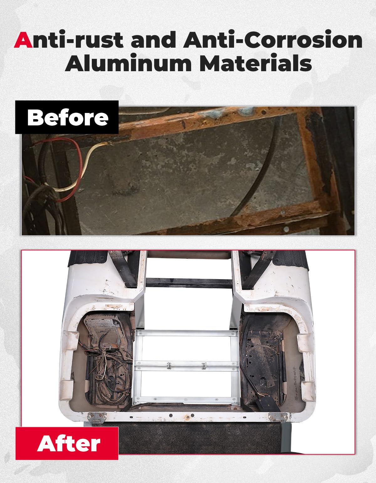 Photo of Kemimoto Aluminum Battery Tray for EZGO TXT/Medalist Golf Cart by Kemimoto - Premium for UTVs / Side by Sides