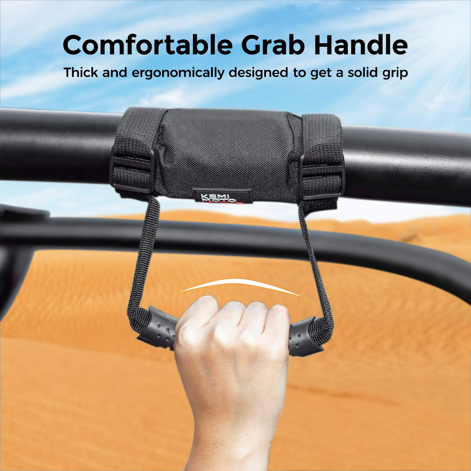 Photo of UTV Grab Handles Grip (2 Pack ) by Kemimoto - Premium for UTVs / Side by Sides
