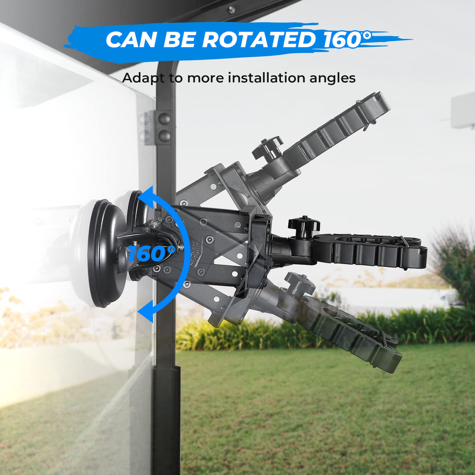 Photo of Tractor Gun Holder Rack for Glass Windshield by Kemimoto - Premium for UTVs / Side by Sides