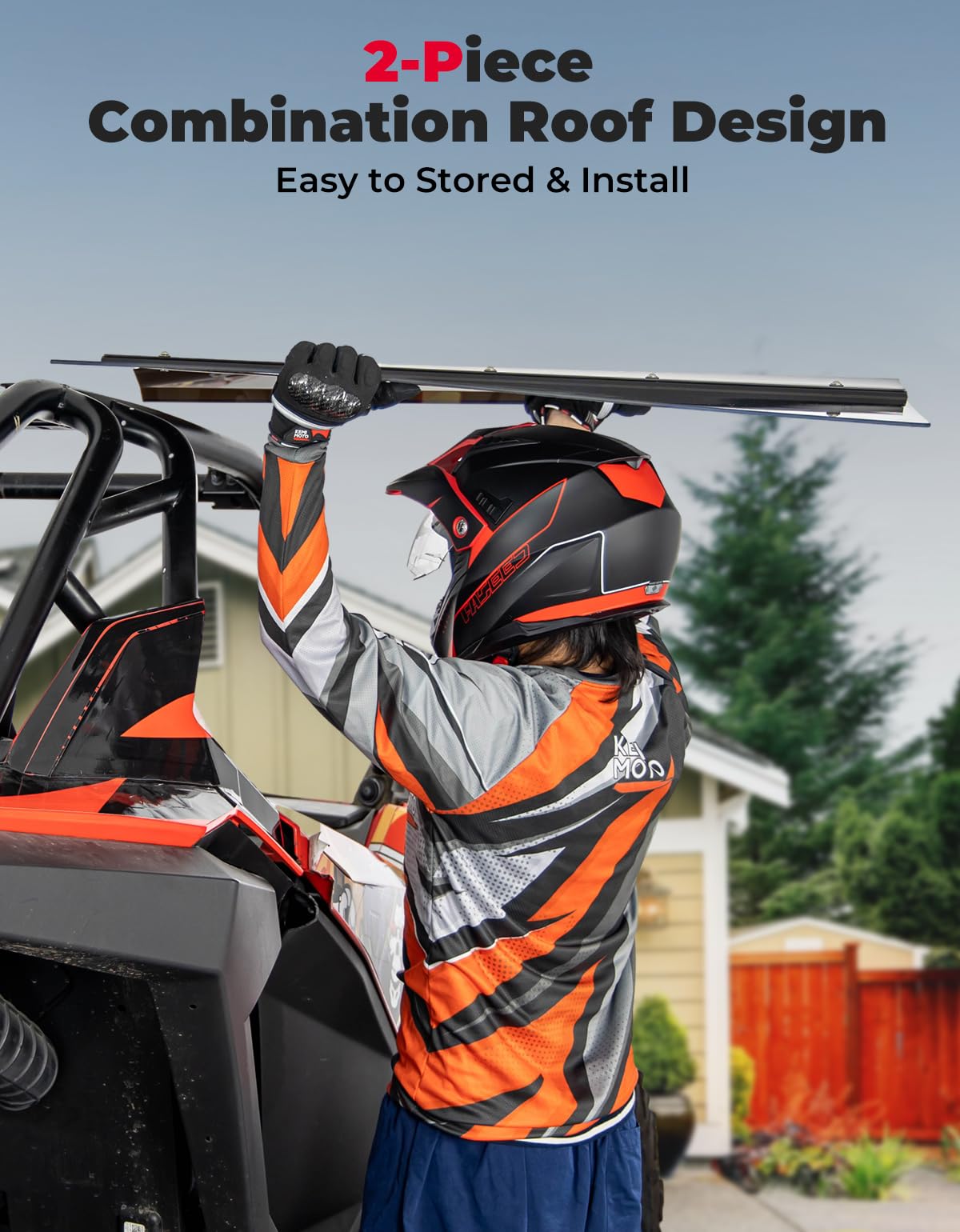 Photo of Kemimoto Heavy Duty Tinted PC Roof Top for RZR PRO XP/Turbo R by Kemimoto - Premium for UTVs / Side by Sides