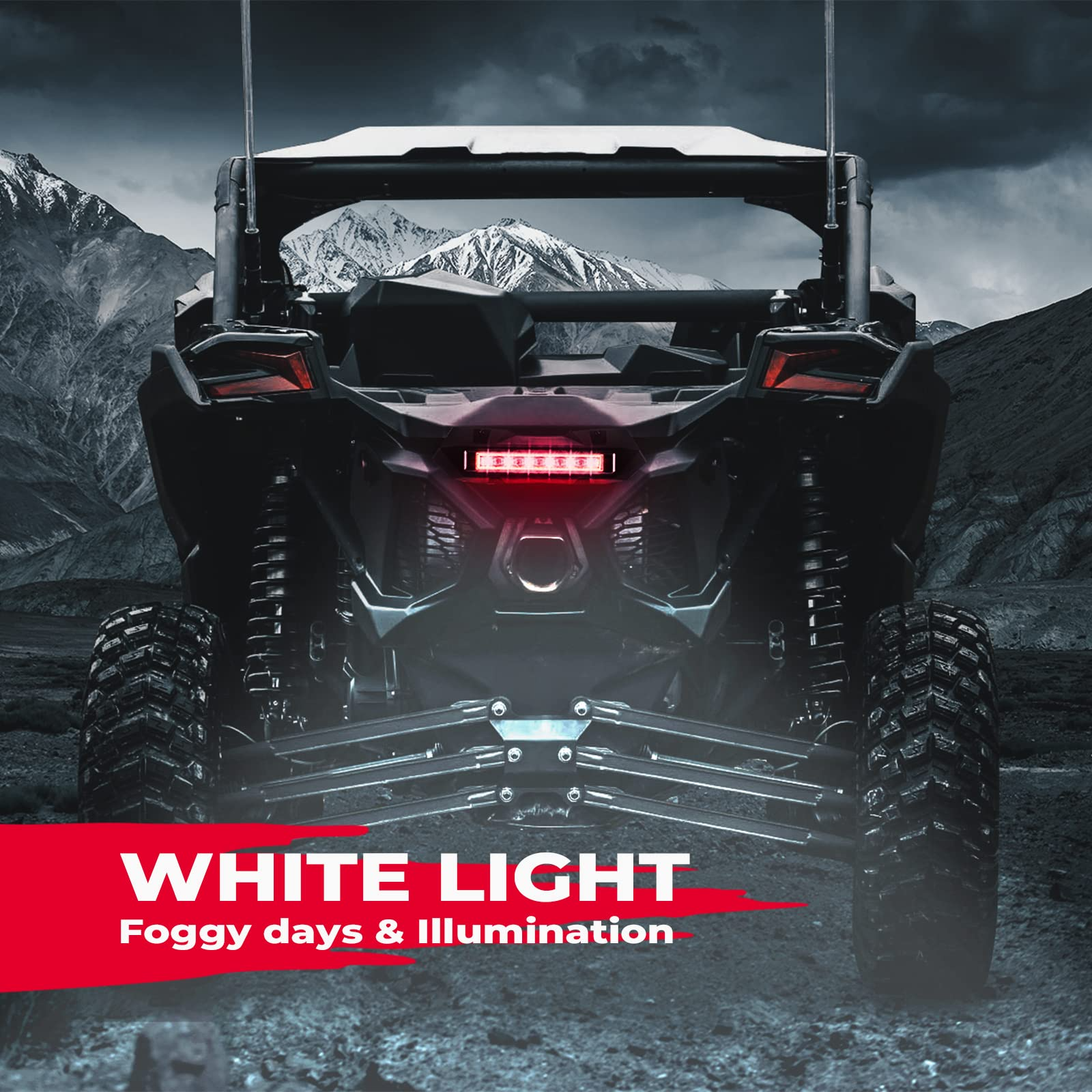 Photo of Tail Light, Rear Light for Can-Am Maverick X3/MAX by Kemimoto - Premium for UTVs / Side by Sides