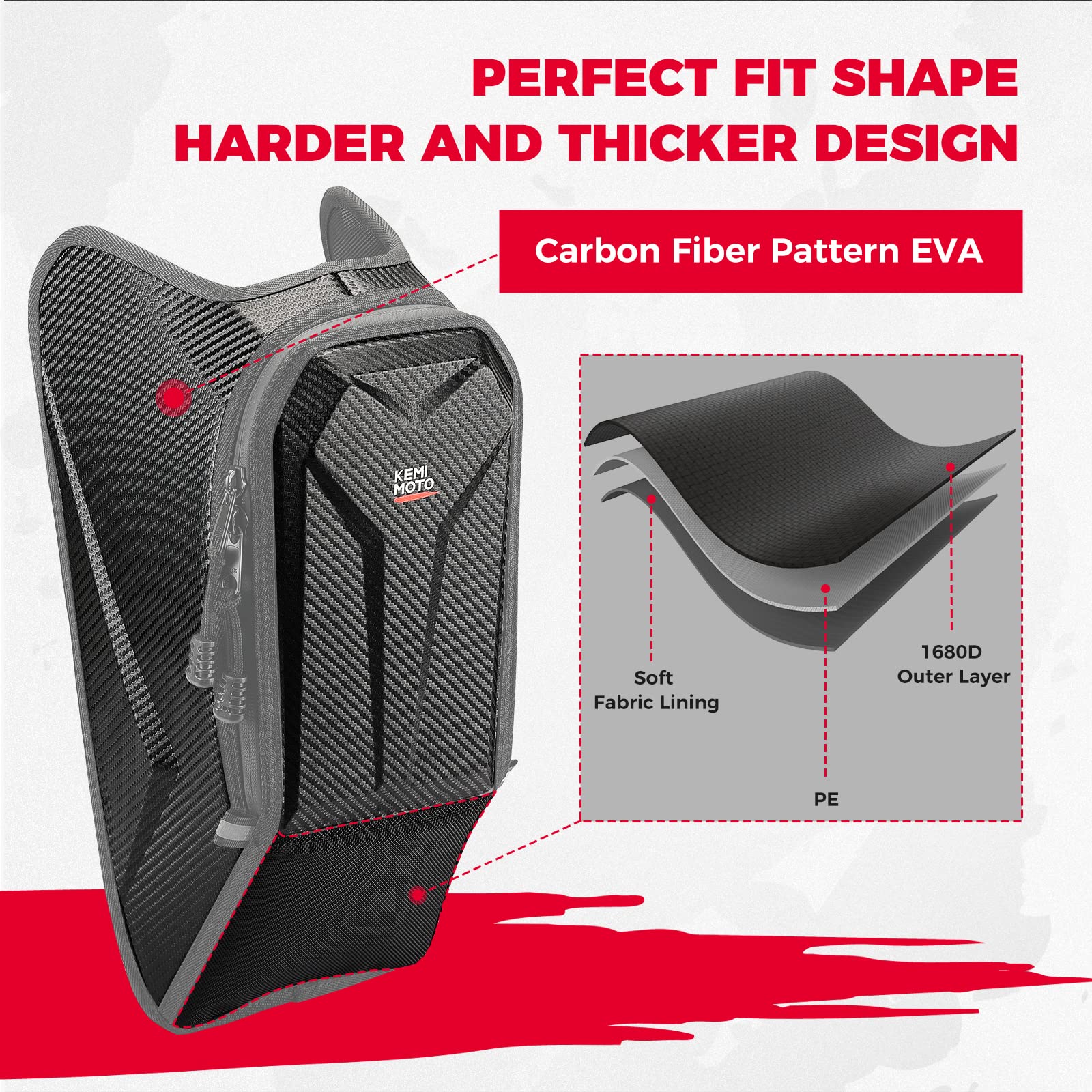 Photo of Side Door Bag & Center Console Bag for Polaris Slingshot by Kemimoto - Premium for UTVs / Side by Sides
