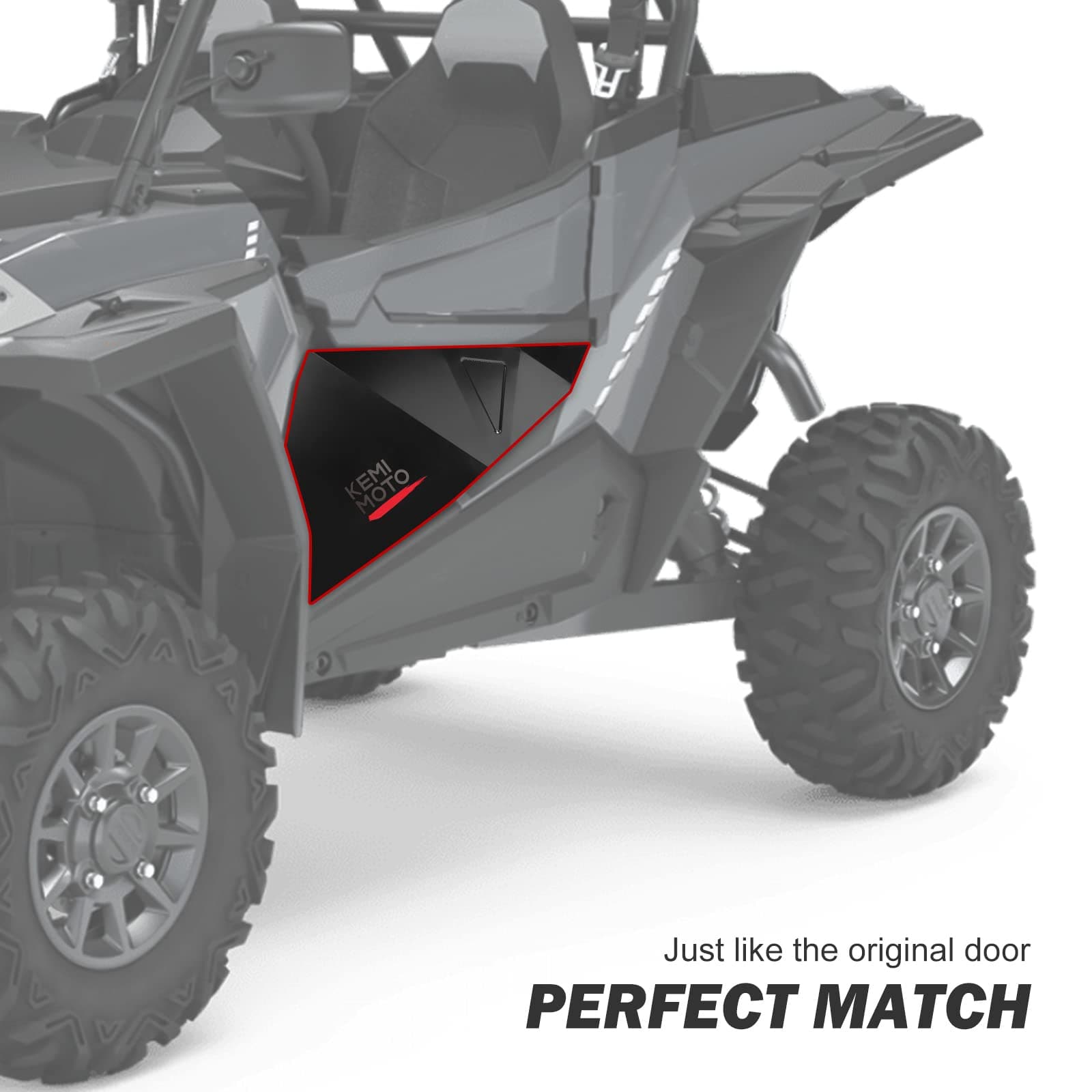 Photo of Lower Door Panel Inserts for Polaris RZR S 900/S 1000/XP 1000/XP Turbo by Kemimoto - Premium for UTVs / Side by Sides