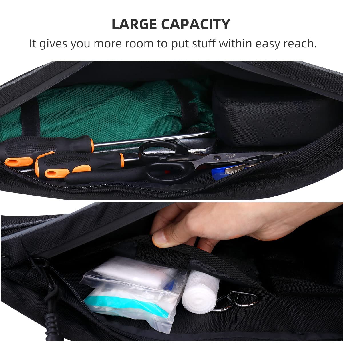 Photo of Kemimoto 1680D Door Bags & Center Bag for Polaris RZR PRO XP 2020-2024 by Kemimoto - Premium for UTVs / Side by Sides