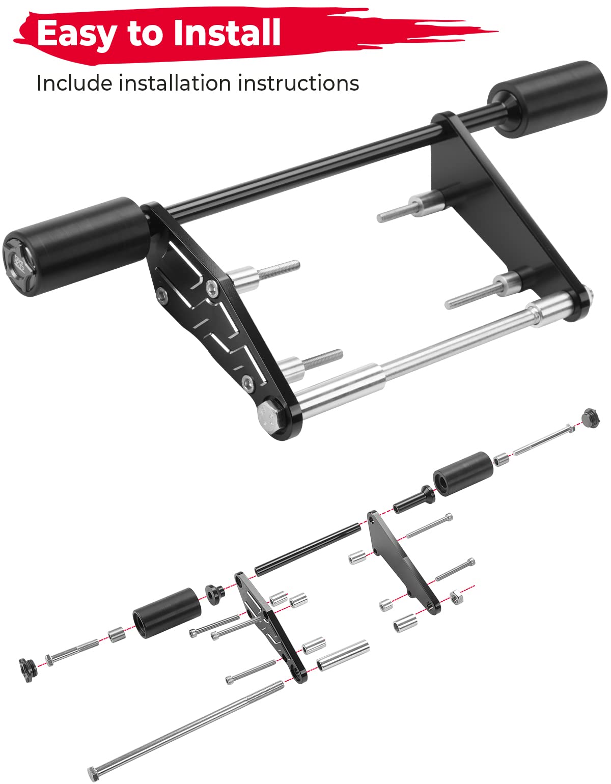 Photo of Kemimoto Frame Sliders for Grom 2022-2025 by Kemimoto - Premium for UTVs / Side by Sides
