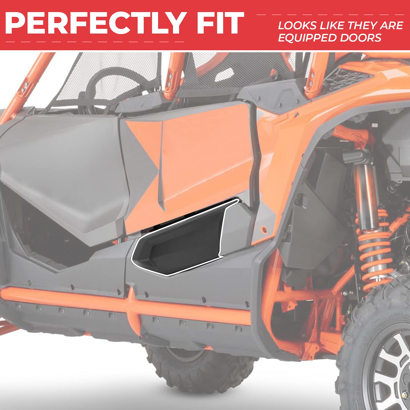 Photo of Rear Lower Door Bottom Panel Insert for Talon 1000X-4 (2 Doors) by Kemimoto - Premium for UTVs / Side by Sides