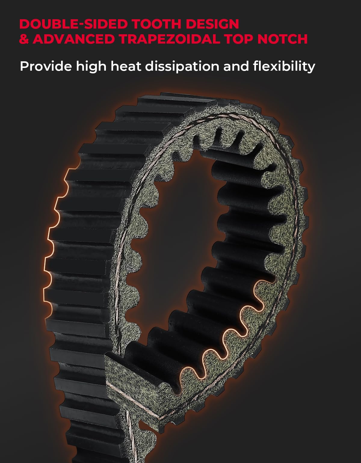 Photo of CVT Drive Belt for Kawasaki Teryx 800 / Teryx 4 by Kemimoto - Premium for UTVs / Side by Sides