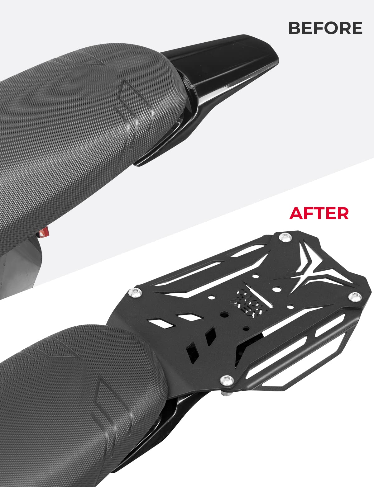 Photo of Rear Rack for Sur-Ron X Light Bee x260 and x160 Segway by Kemimoto - Premium for UTVs / Side by Sides
