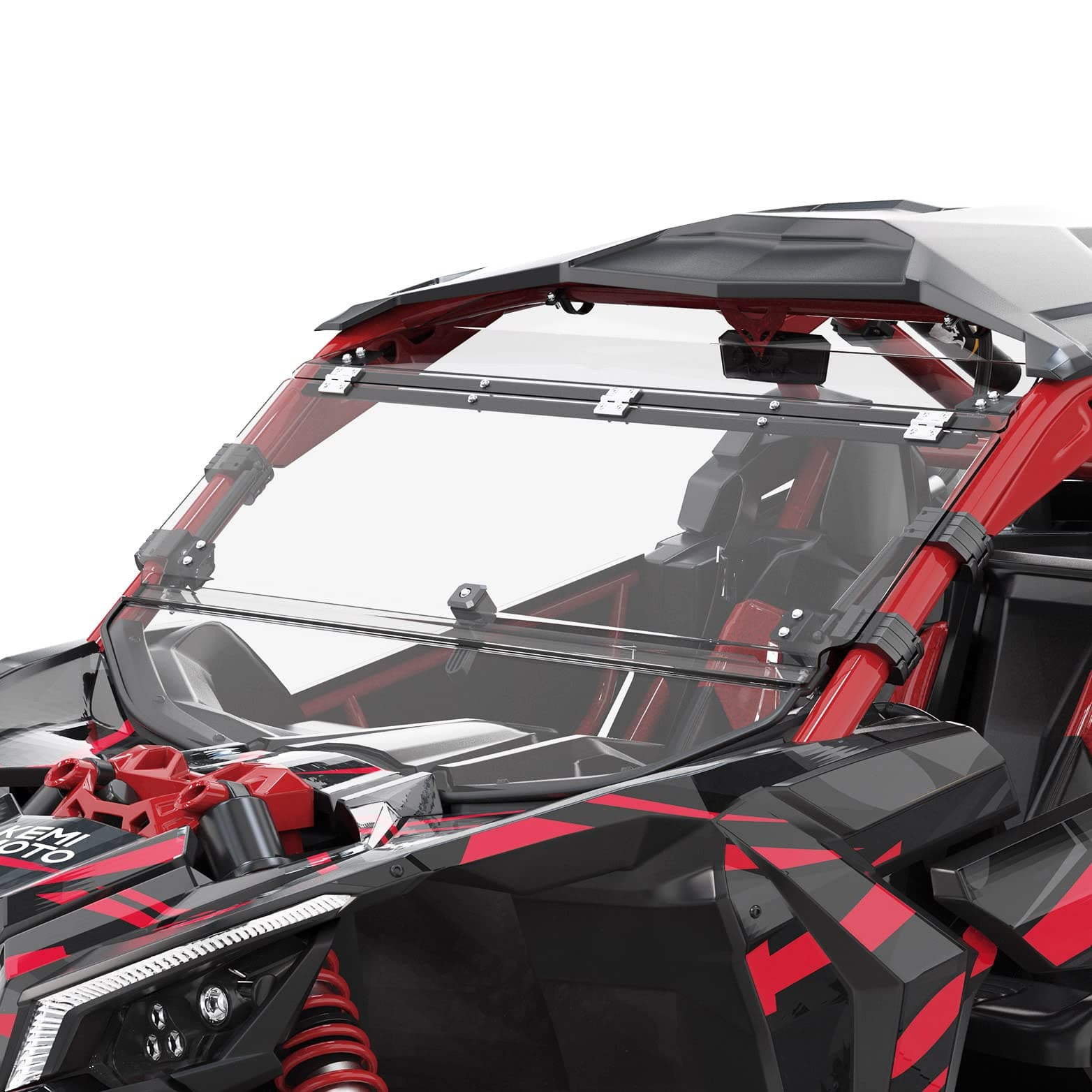 Photo of Kemimoto Flip Windshield and Lower Doors for 2017+ Can Am Maverick X3 by Kemimoto - Premium for UTVs / Side by Sides