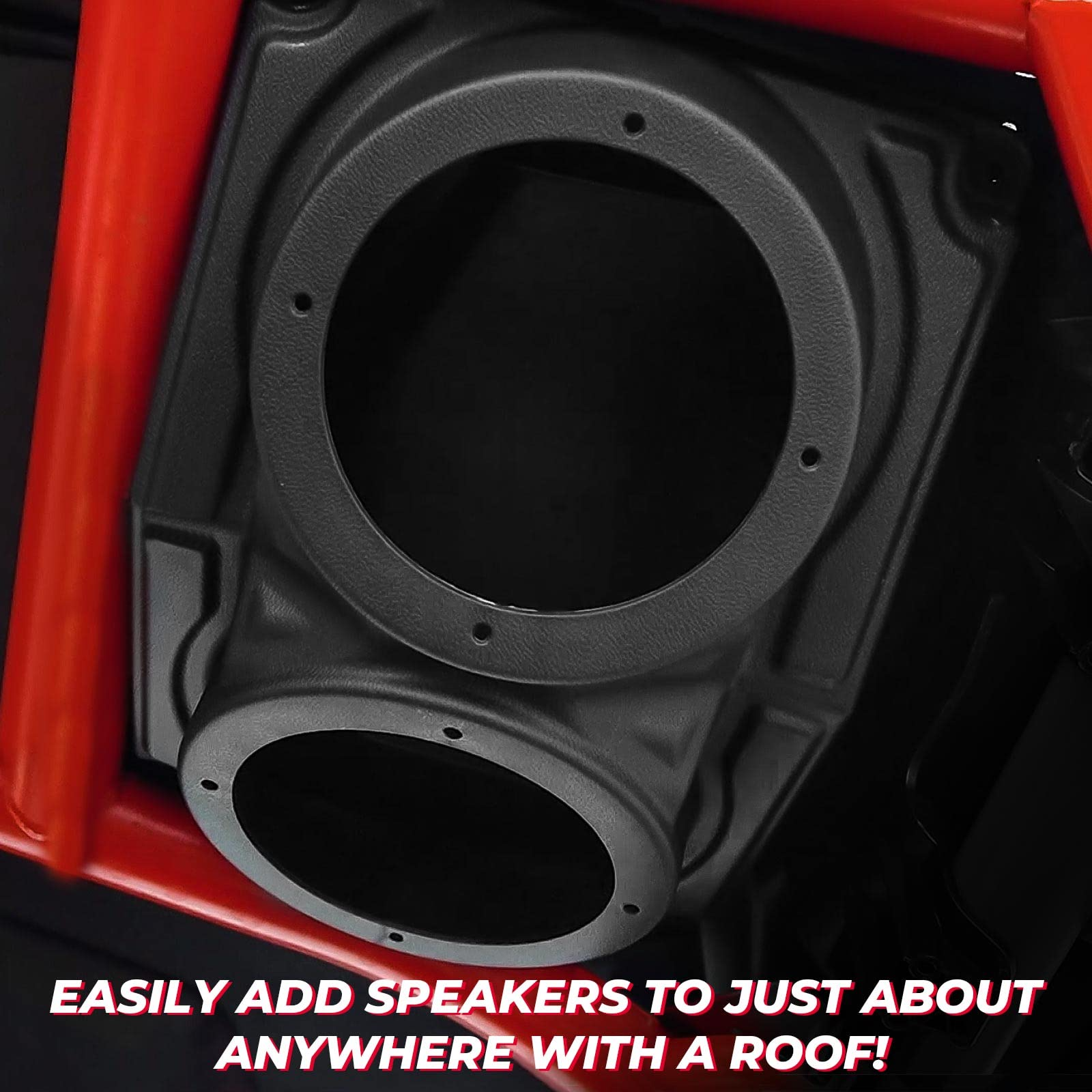 Photo of Kemimoto ATV/UTV/Cart Overhead Speaker Mount Enclosure 6.5inch by Kemimoto - Premium for UTVs / Side by Sides