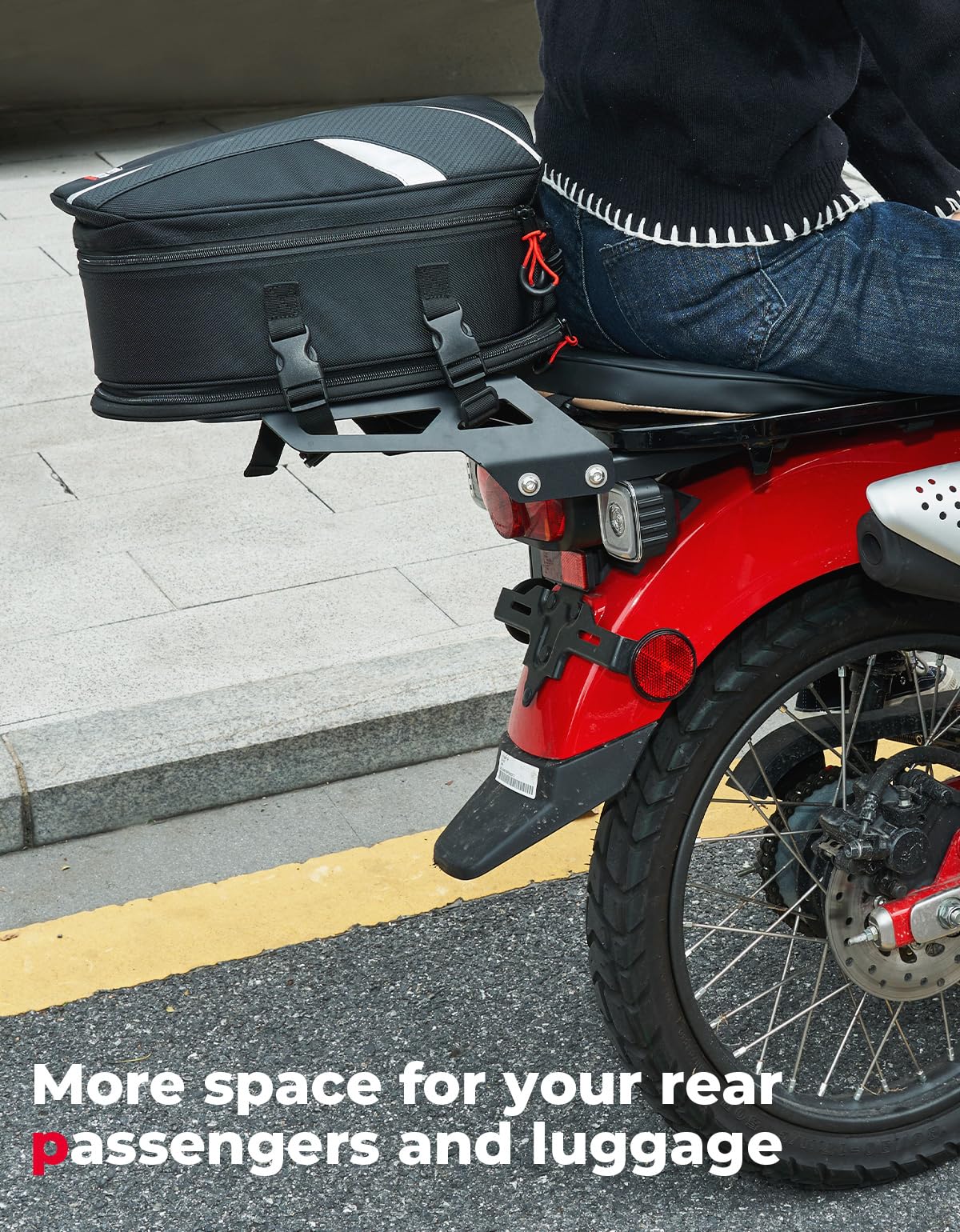 Photo of Rear Storage Rack for CT125 Trail 125 Hunter Cub 2021-2024 by Kemimoto - Premium for UTVs / Side by Sides