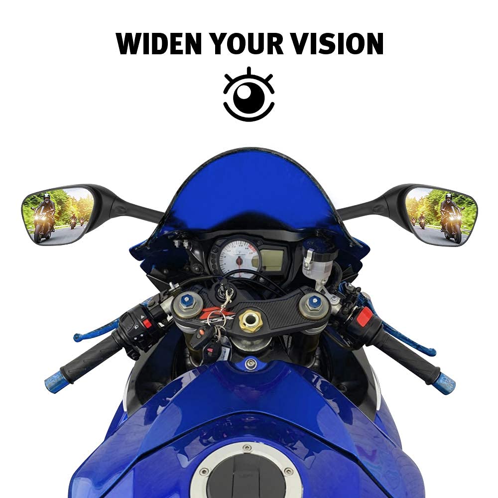 Photo of Motorcycle Turn Signal Mirror for GSXR 600 750 by Kemimoto - Premium for UTVs / Side by Sides