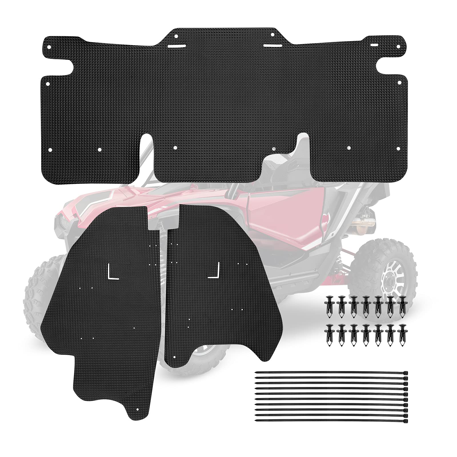 Photo of Fender Flares Mud Guards Mud Flaps For Talon 1000r 1000x 1000x-4 by Kemimoto - Premium for UTVs / Side by Sides