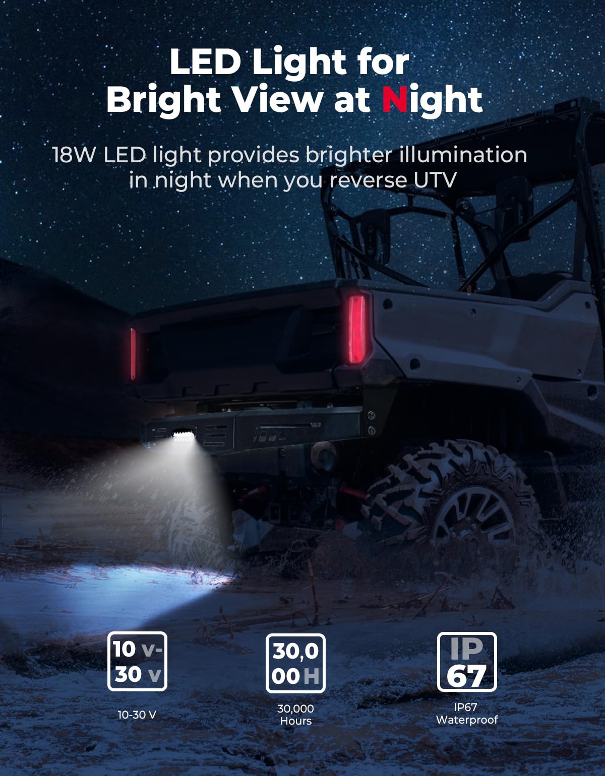 Photo of Rear Bumper for Pioneer 1000 1000-6 2016-2025 by Kemimoto - Premium for UTVs / Side by Sides