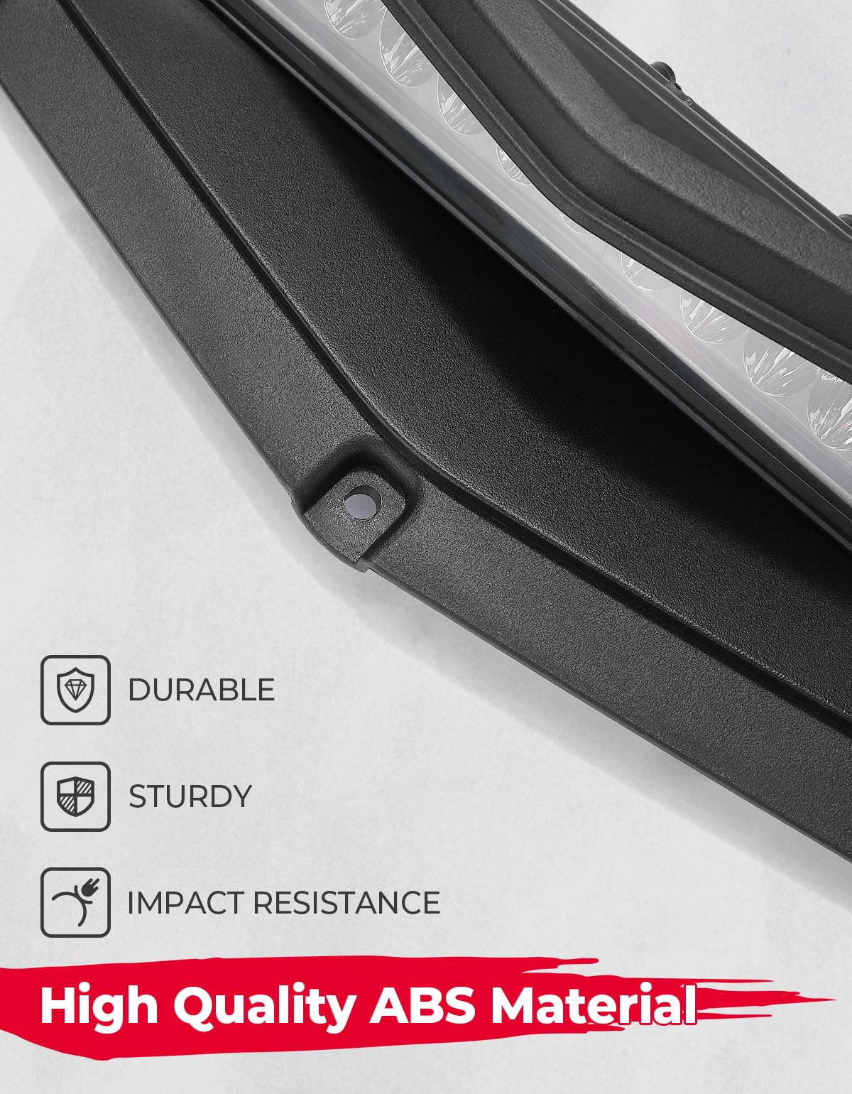 Photo of LED Hood Scoop Light for Yamaha Wolverine Rmax X2/X4 1000 2021-2023 by Kemimoto - Premium for UTVs / Side by Sides