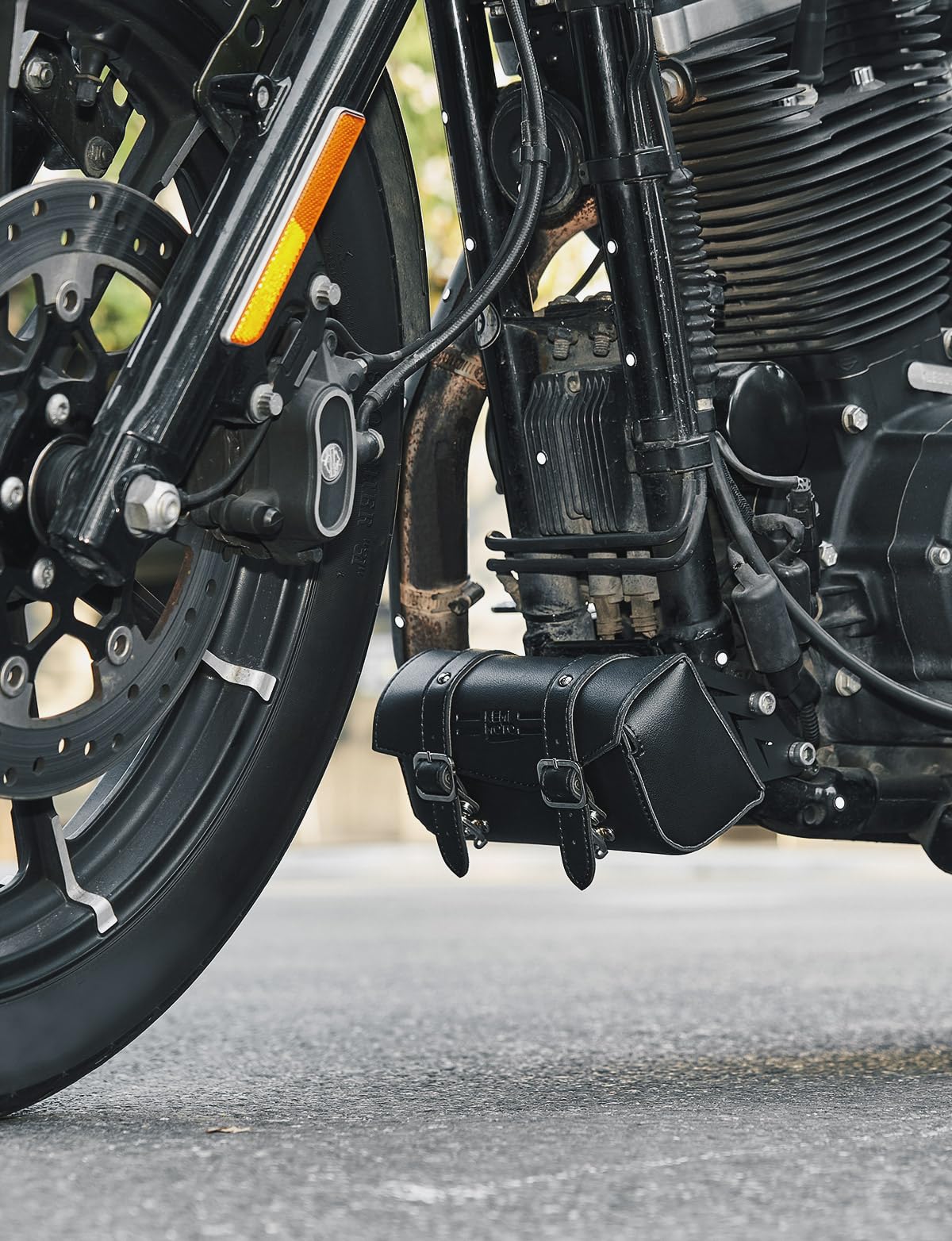 Photo of Motorcycle Down Tube Bag for Sportster XL 1200 Iron 883 50 by Kemimoto - Premium for UTVs / Side by Sides