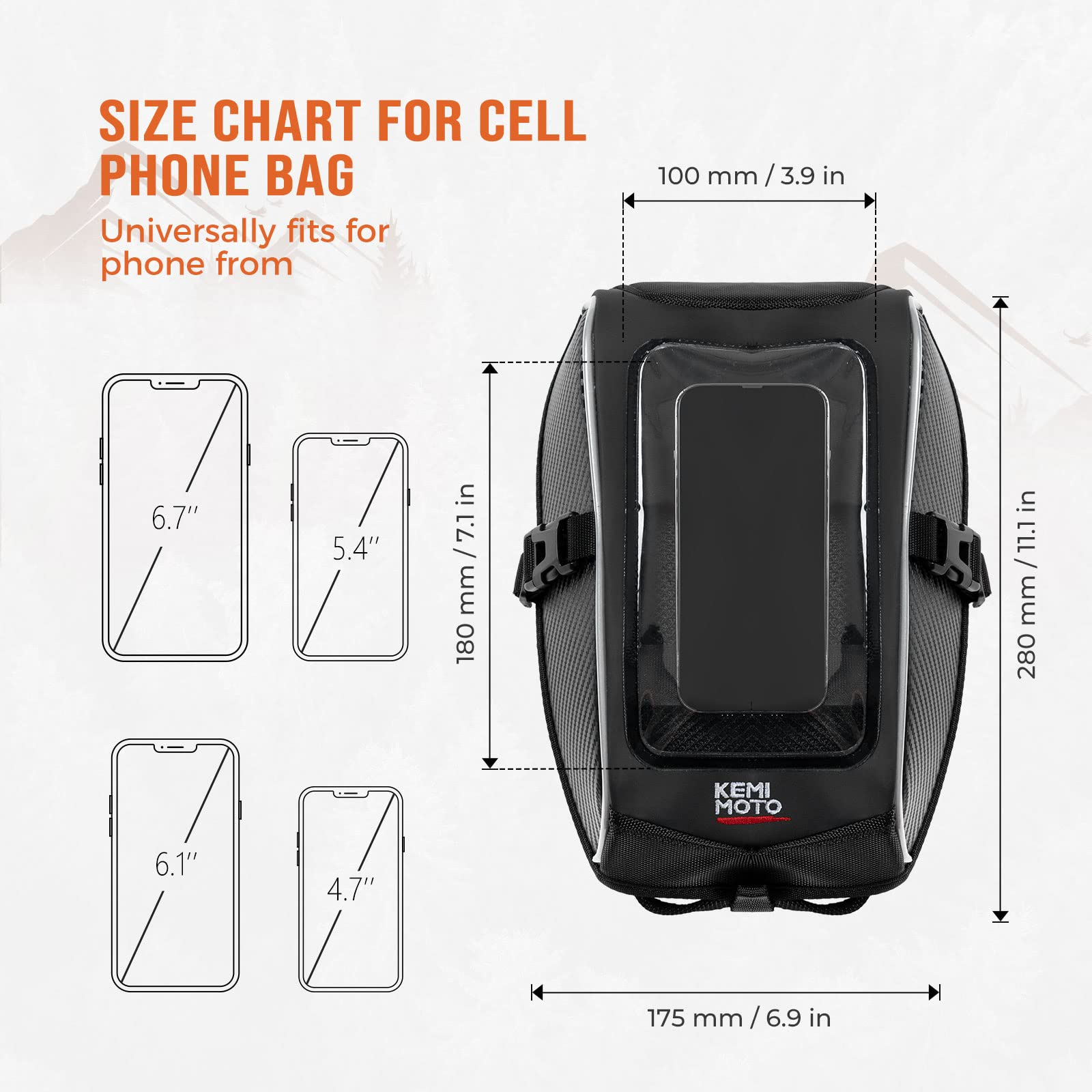 Photo of Tank Bag for Cam-Am Ryker by Kemimoto - Premium for UTVs / Side by Sides
