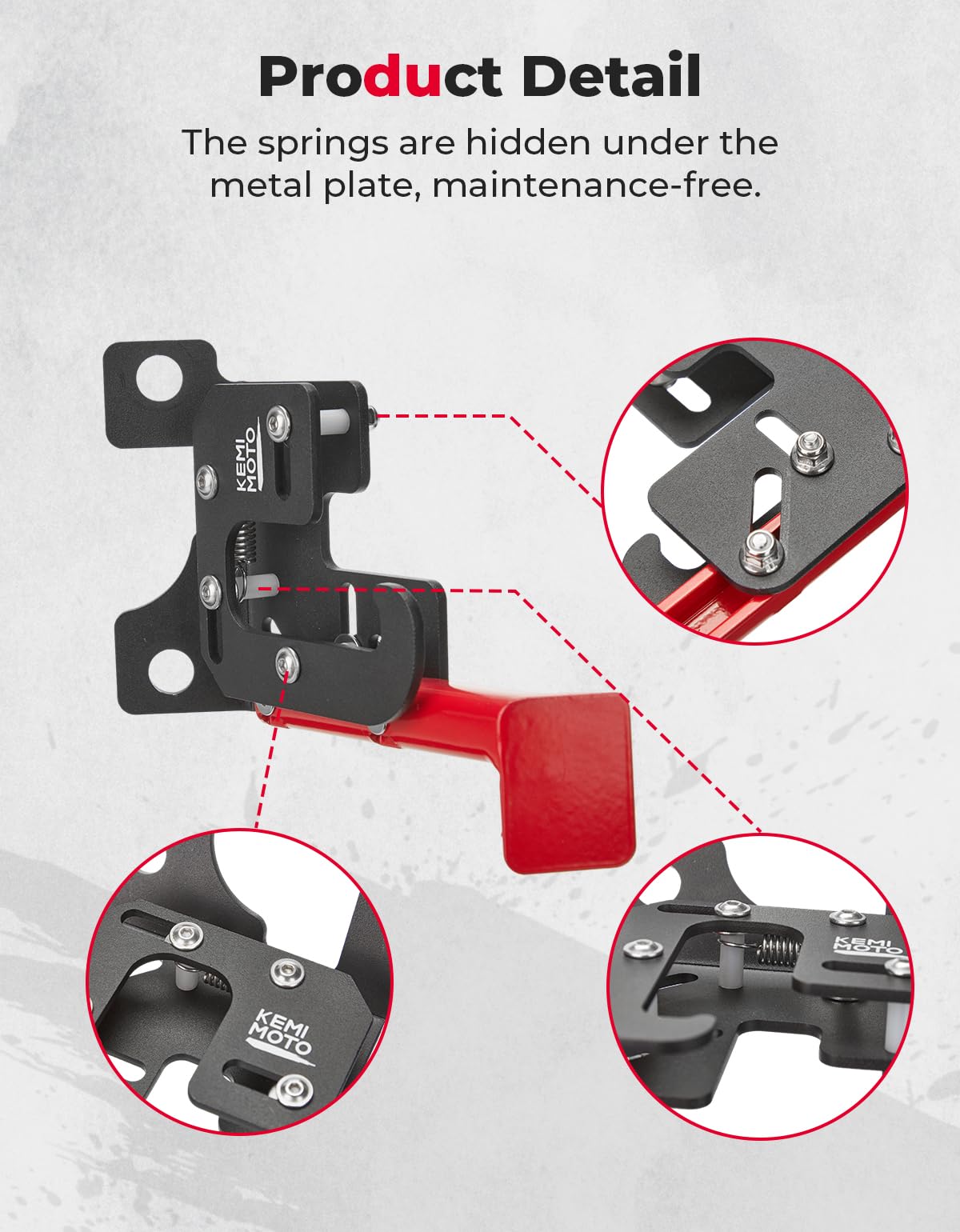Photo of Upgraded Spring Parking Brake for Polaris RZR/Ranger by Kemimoto - Premium for UTVs / Side by Sides