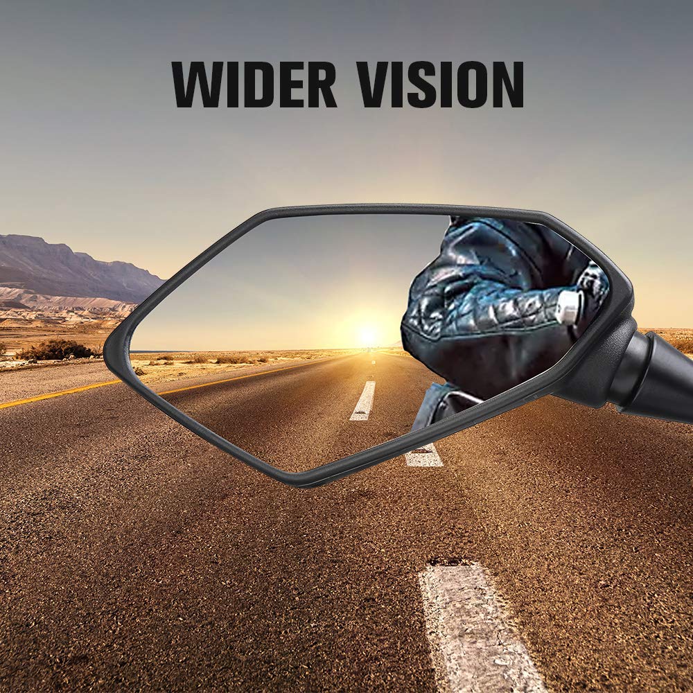 Photo of Motorcycle Rear View Mirrors for 1999-2006 CBR 600 F4 F4I by Kemimoto - Premium for UTVs / Side by Sides