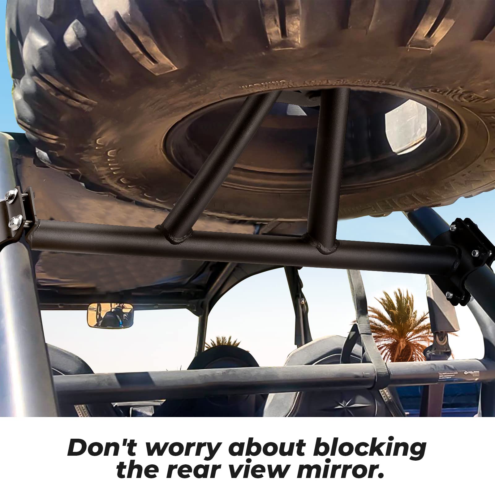 Photo of Spare Tire Carrier Mount for Polaris RZR XP 1000/4 1000 /Turbo by Kemimoto - Premium for UTVs / Side by Sides