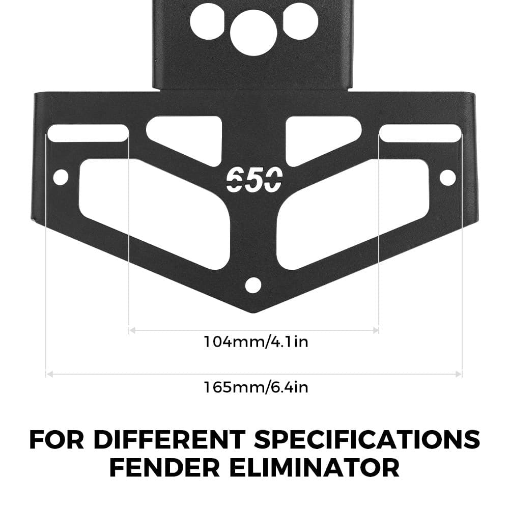 Photo of Motorcycles Fender Eliminator License Plate Bracket Fit Ninja by Kemimoto - Premium for UTVs / Side by Sides