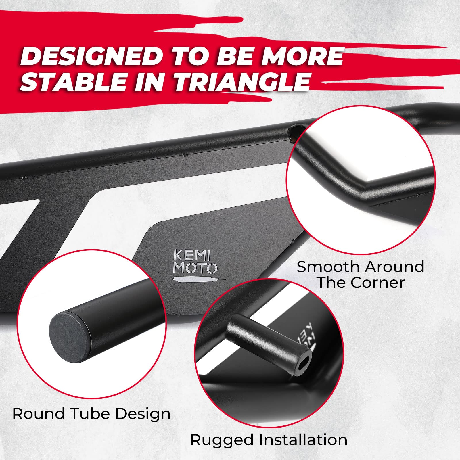 Photo of Nerf Bars Rock Sliders For CFMOTO ZForce 950 by Kemimoto - Premium for UTVs / Side by Sides