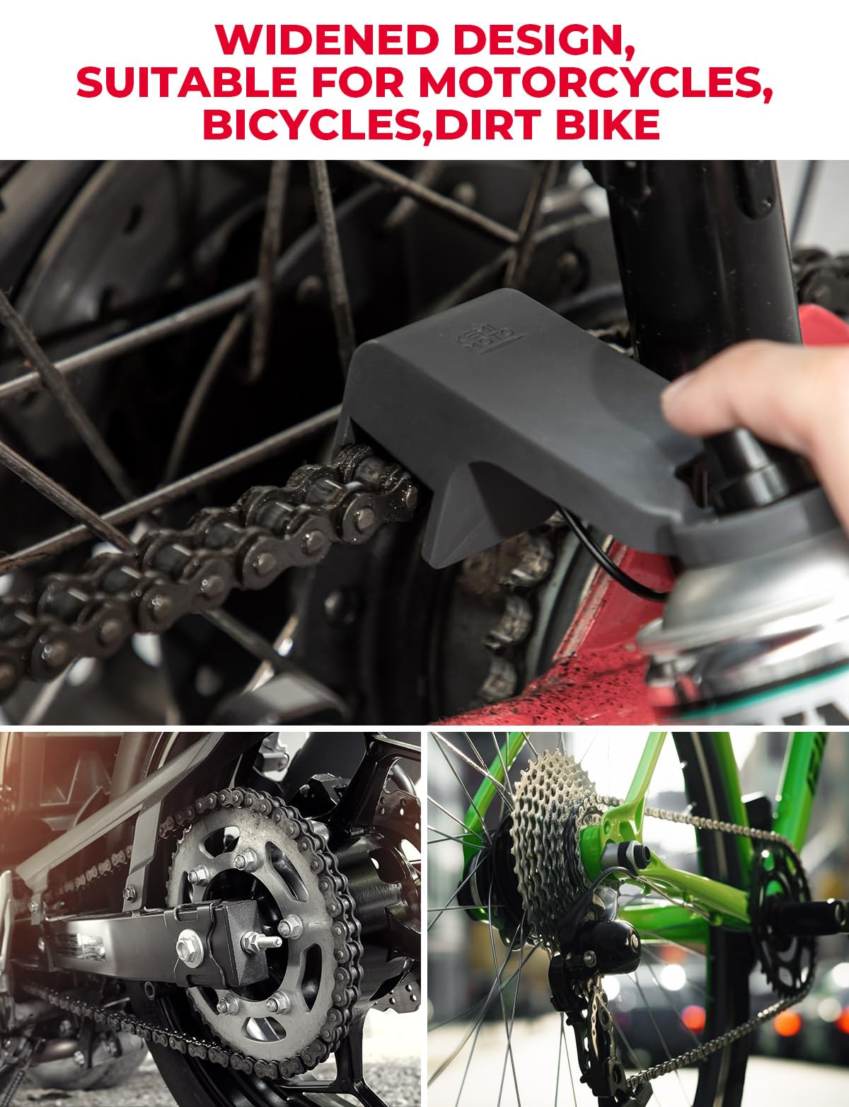 Photo of Motorcycle Chain Oiler for Most Chains, Bike, Dirt Bike by Kemimoto - Premium for UTVs / Side by Sides
