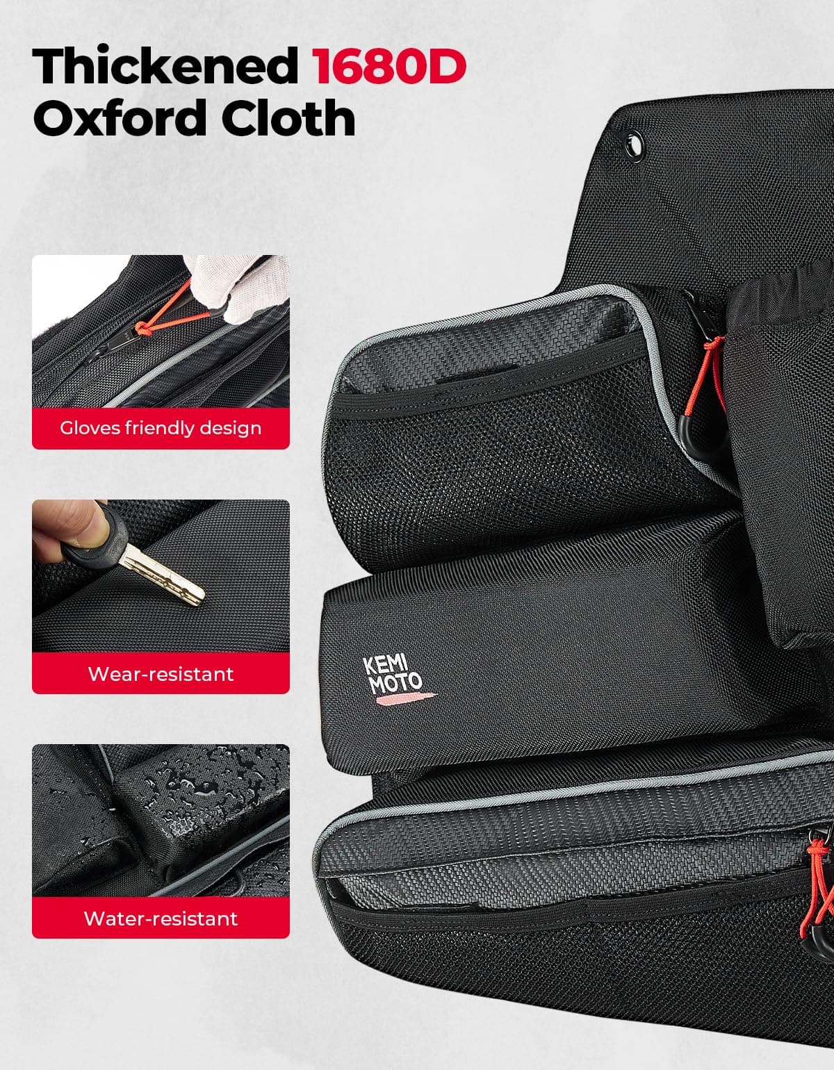 Photo of Kemimoto Door Bags for Can-Am Maverick Trail 1000 | 800 | 700 by Kemimoto - Premium for UTVs / Side by Sides