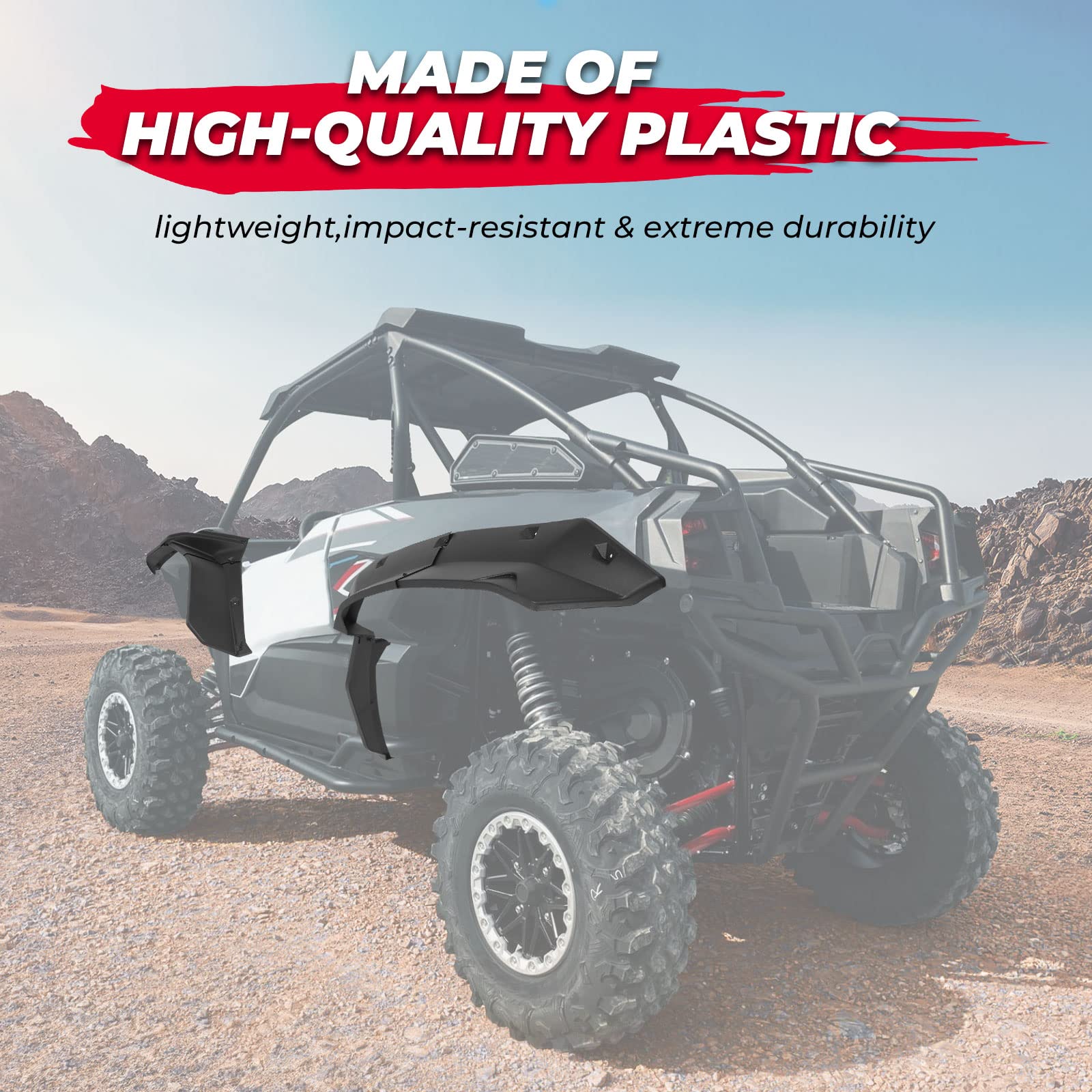 Photo of Soft Cab Enclosures & Fender Flares for Kawasaki Teryx KRX 1000 by Kemimoto - Premium for UTVs / Side by Sides