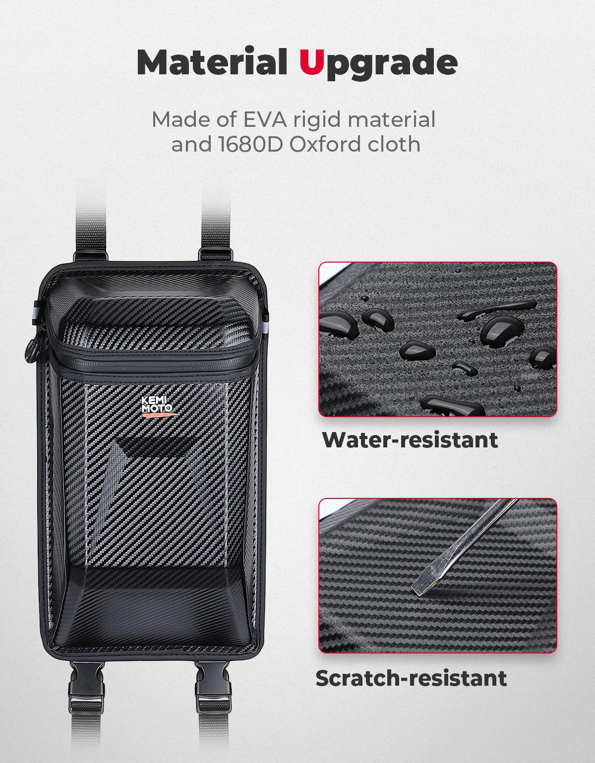 Photo of Universal ATV Fender Bag 5.5L for Polaris Sportsman Grizzly Cfmoto by Kemimoto - Premium for UTVs / Side by Sides