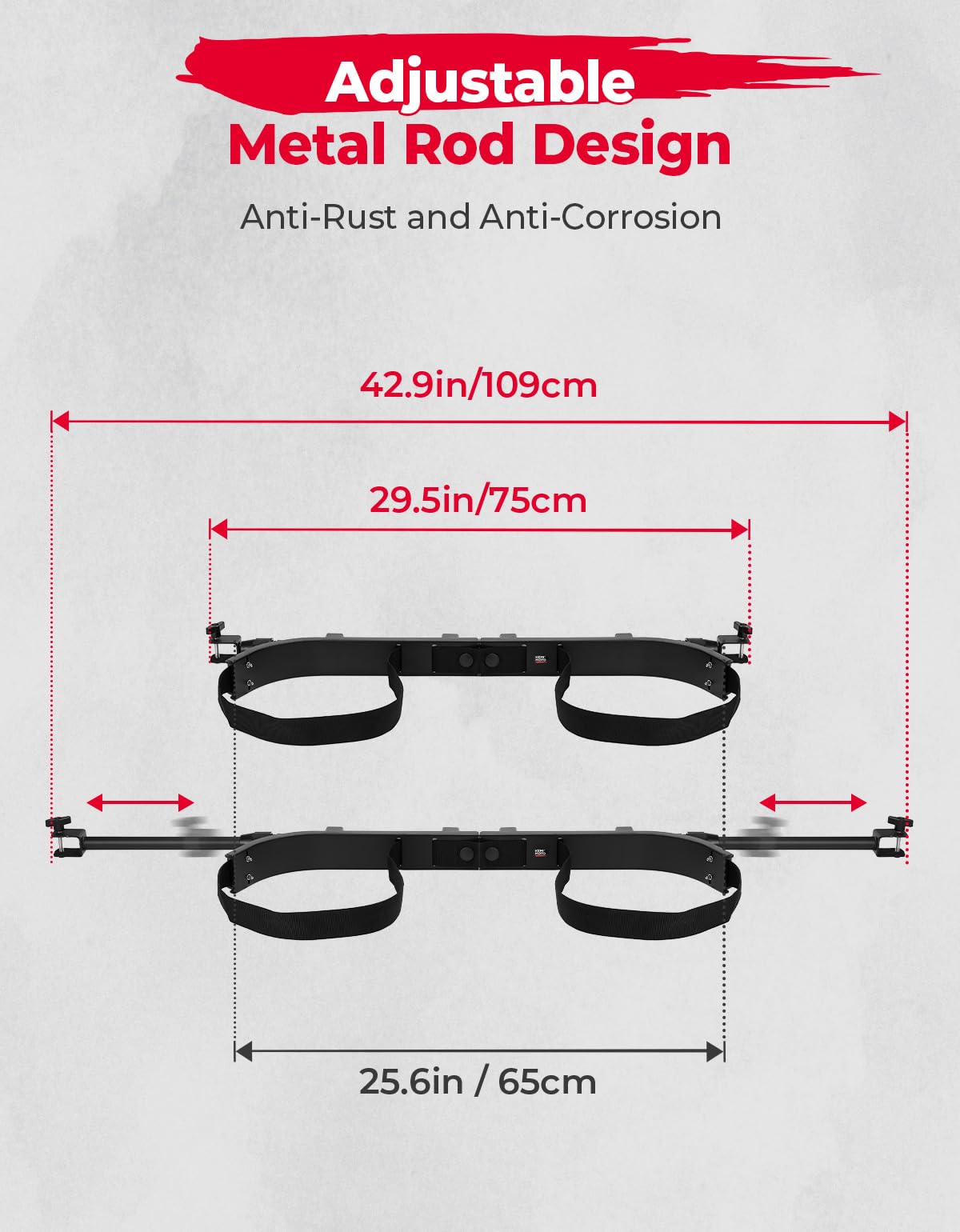 Photo of Golf Cart Bag Holder Bracket for Most 2+2 Seat by Kemimoto - Premium for UTVs / Side by Sides
