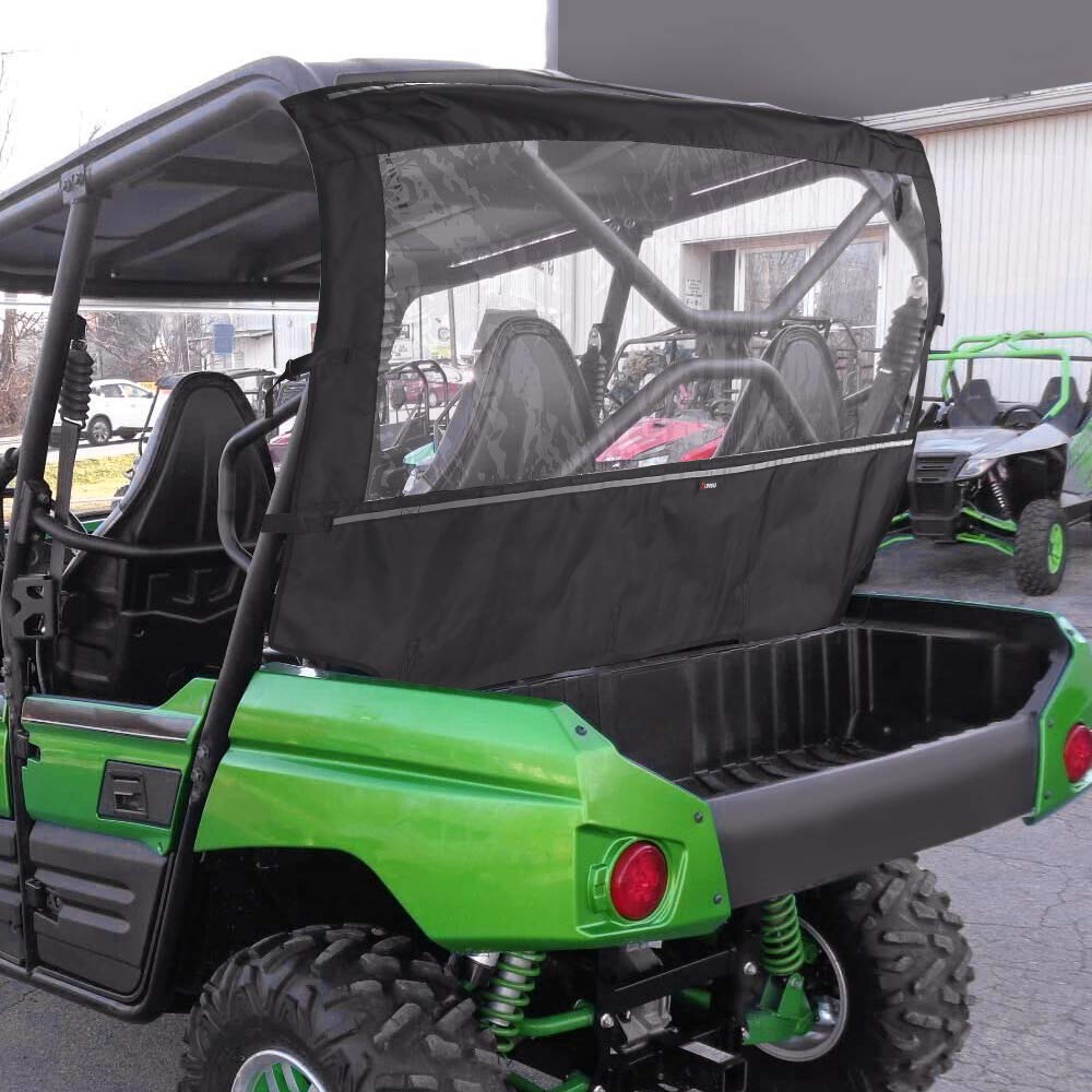 Photo of Rear Soft Rear Windshield for Kawasaki TERYX 4 800 by Kemimoto - Premium for UTVs / Side by Sides