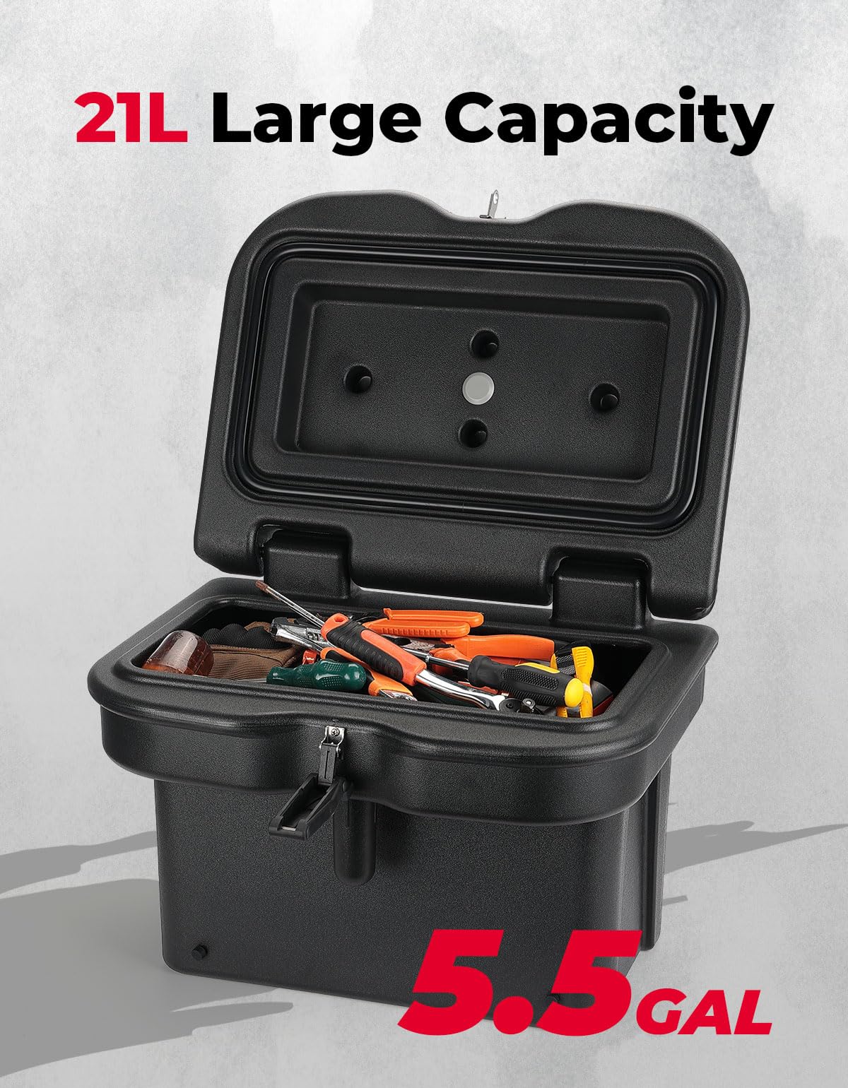 Photo of Upgrade Anti-Theft Bed Storage Box for Ranger 1000 XP 900 800 700 570 500 by Kemimoto - Premium for UTVs / Side by Sides