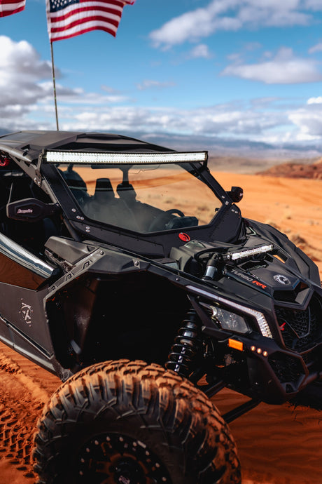 Photo of CANAM X3 FRONT WINDSHIELD 2016+ by Dirt Warrior Accessories - Premium WINDSHIELD for UTVs / Side by Sides