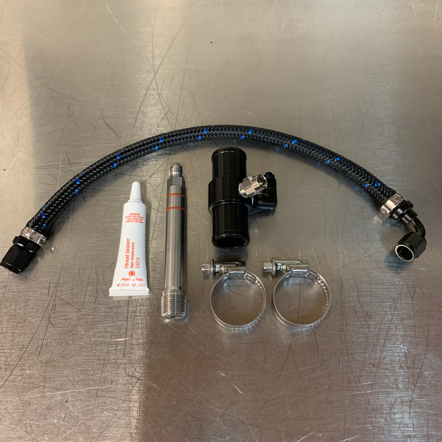 TPR010W Full Flow Water Kit for Billet Valve Cover - RZR