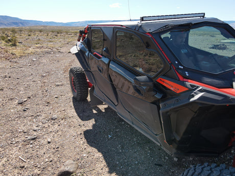 Photo of CANAM X3 4-SEAT Cab Enclosure "THE VAULT" Upper Side Doors & Panels (patent pending) by Dirt Warrior Accessories - Premium VAULT for UTVs / Side by Sides