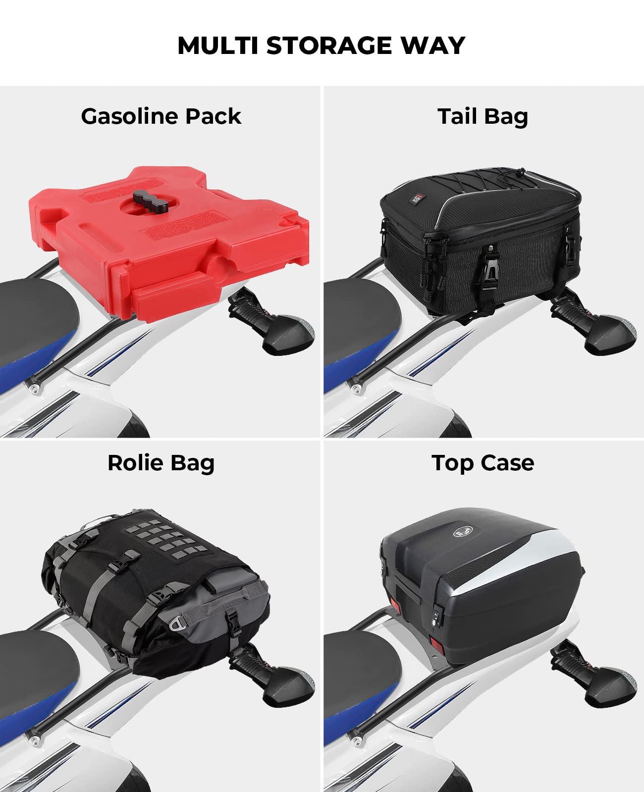 Photo of Luggage Storage Rack for DRZ400S DRZ400SM by Kemimoto - Premium for UTVs / Side by Sides