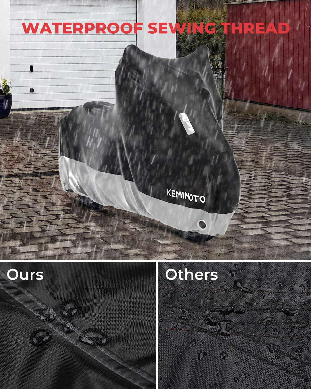 Photo of Waterproof Motorcycle Cover for Grom MSX125 by Kemimoto - Premium for UTVs / Side by Sides