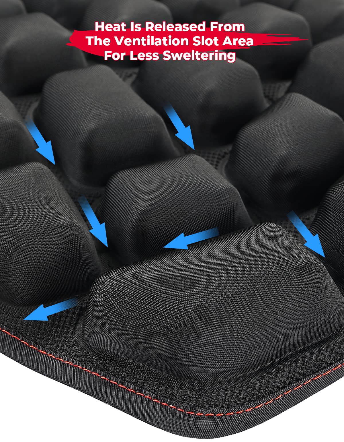 Photo of Motorcycle Foldable 3D Air Fillable Seat Cushion by Kemimoto - Premium for UTVs / Side by Sides