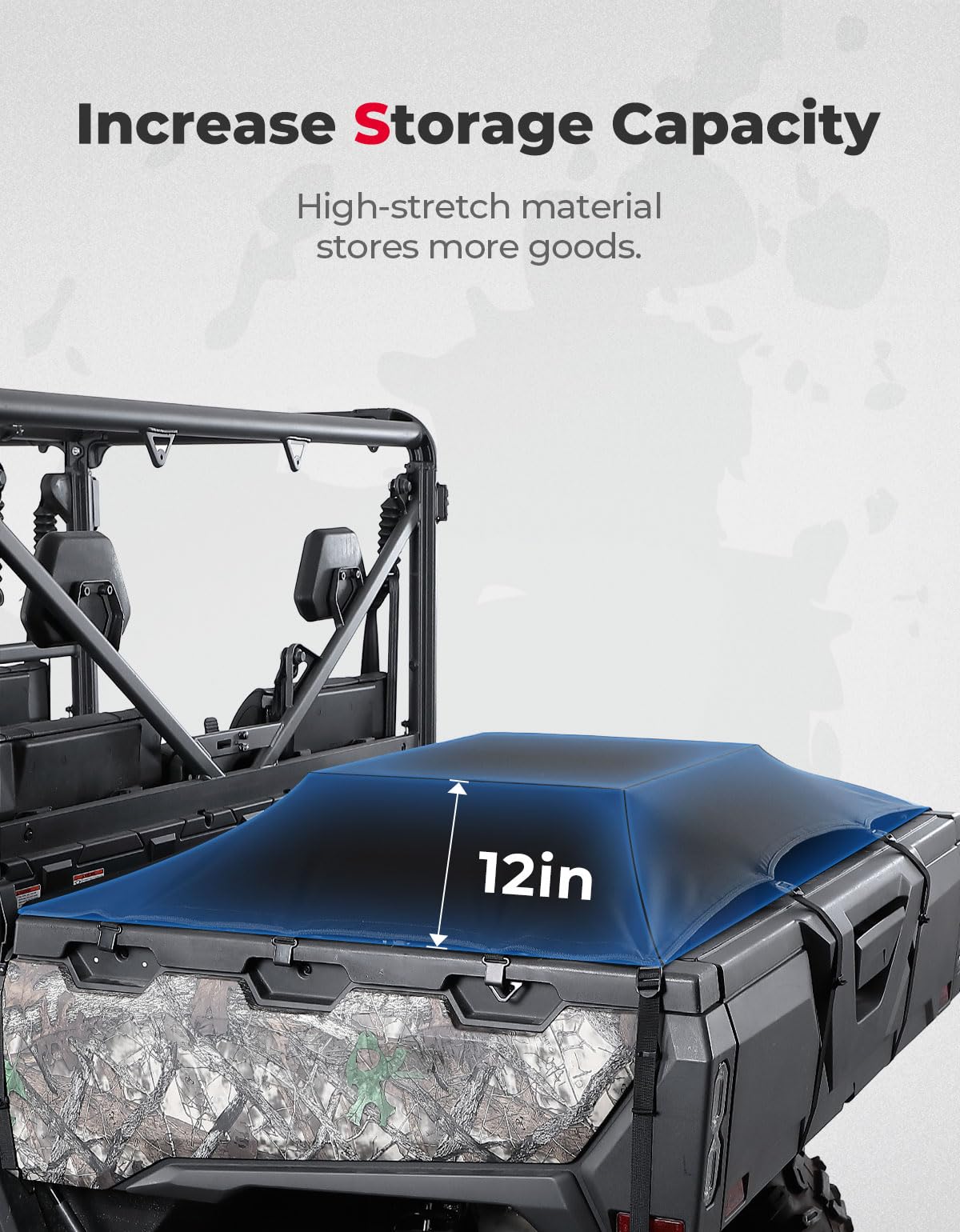 Photo of Soft Cargo Bed Cover for CFMOTO UFORCE 1000/1000 XL by Kemimoto - Premium for UTVs / Side by Sides