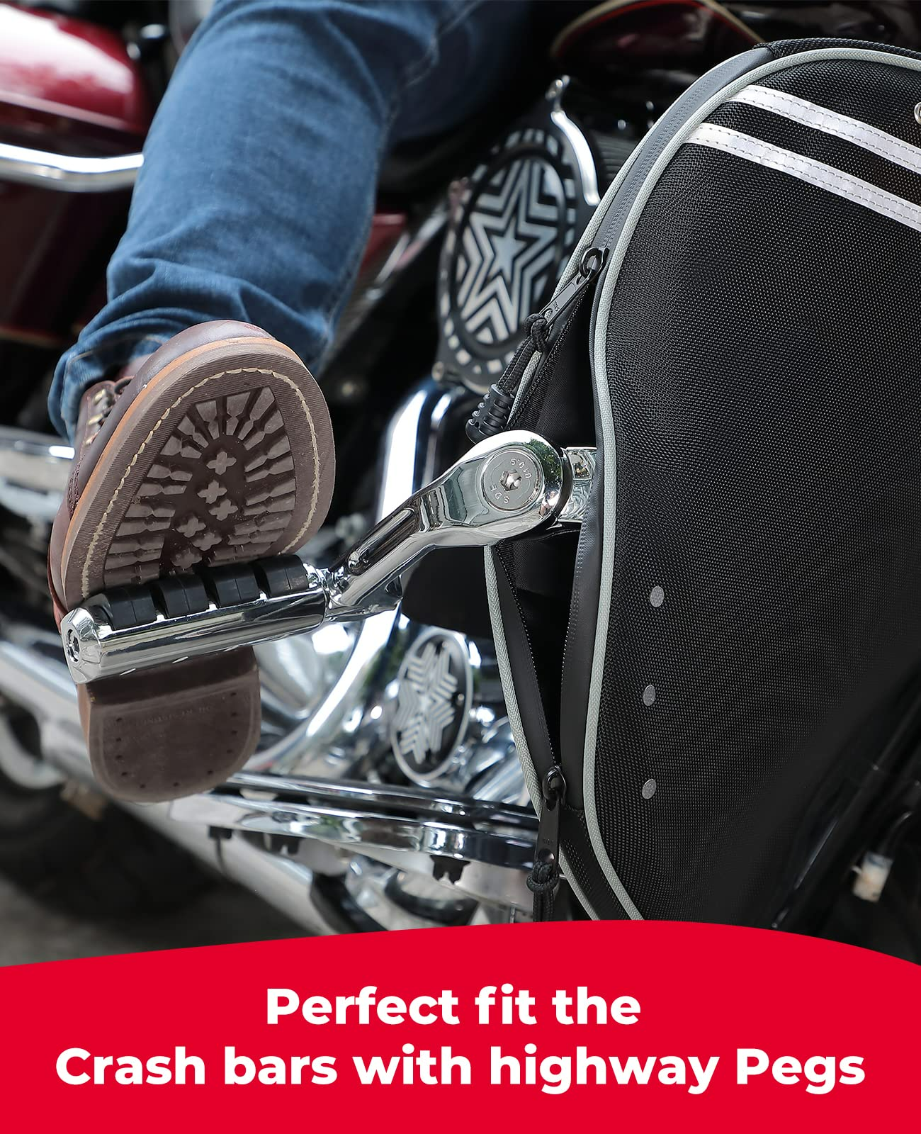 Photo of Leg Warmers Soft Lowers Chaps for Harley by Kemimoto - Premium for UTVs / Side by Sides