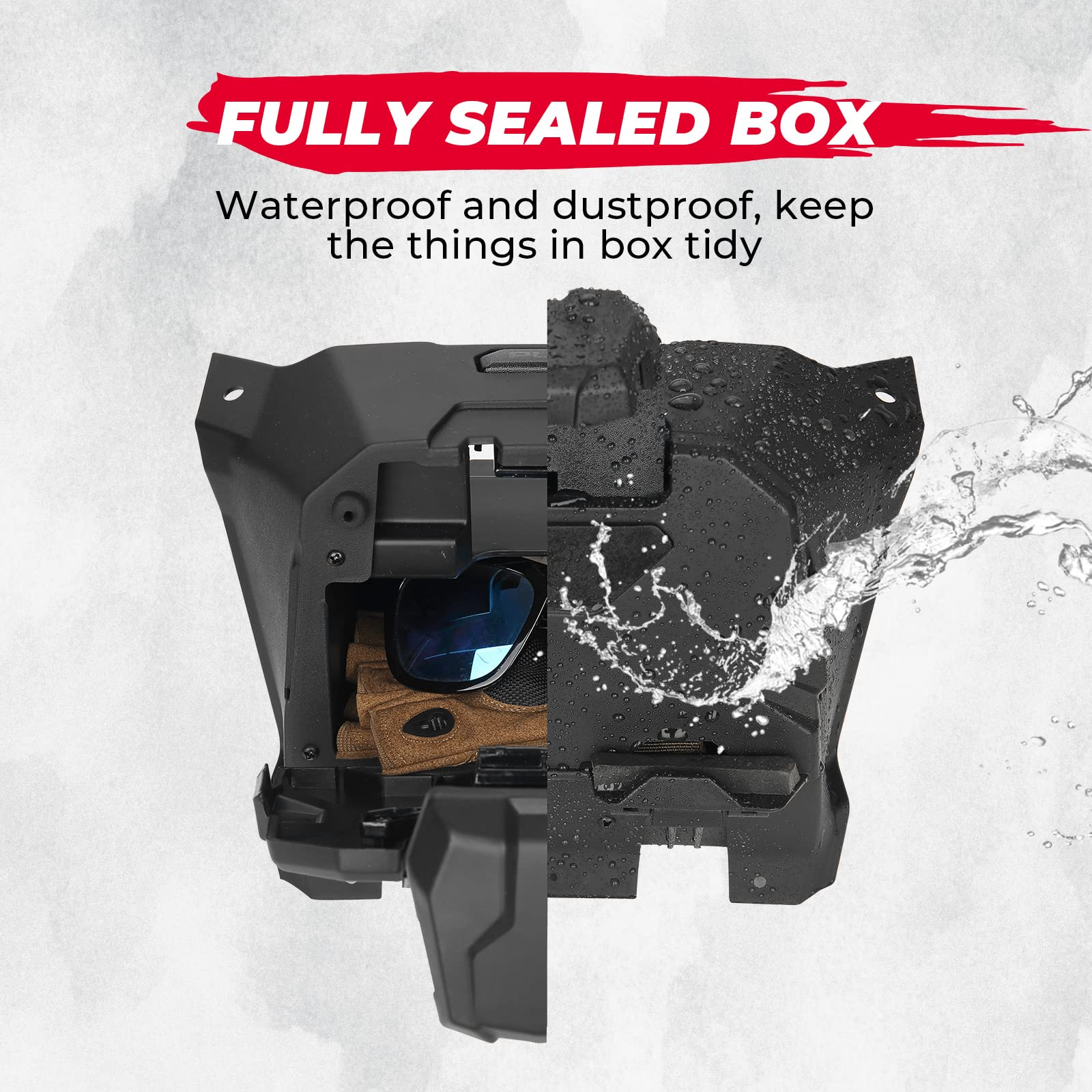 Photo of Tablet Holder With Storage Box for Polaris RZR PRO XP/ TURBO by Kemimoto - Premium for UTVs / Side by Sides