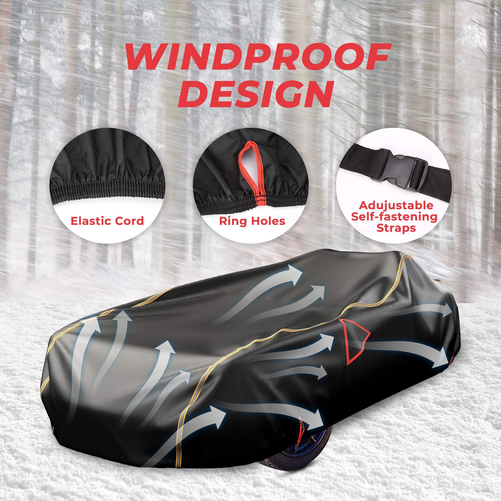 Photo of Kemimoto Full Cover & Center Console Bag for Polaris Slingshot SL S LE SLR GT by Kemimoto - Premium for UTVs / Side by Sides