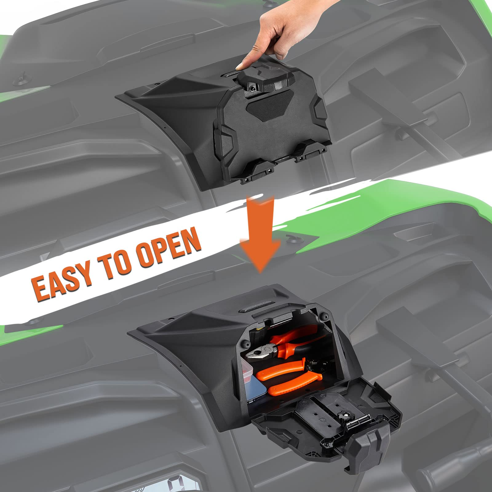 Photo of Electric Device Tablet Holder for Kawasaki Teryx KRX 1000 by Kemimoto - Premium for UTVs / Side by Sides