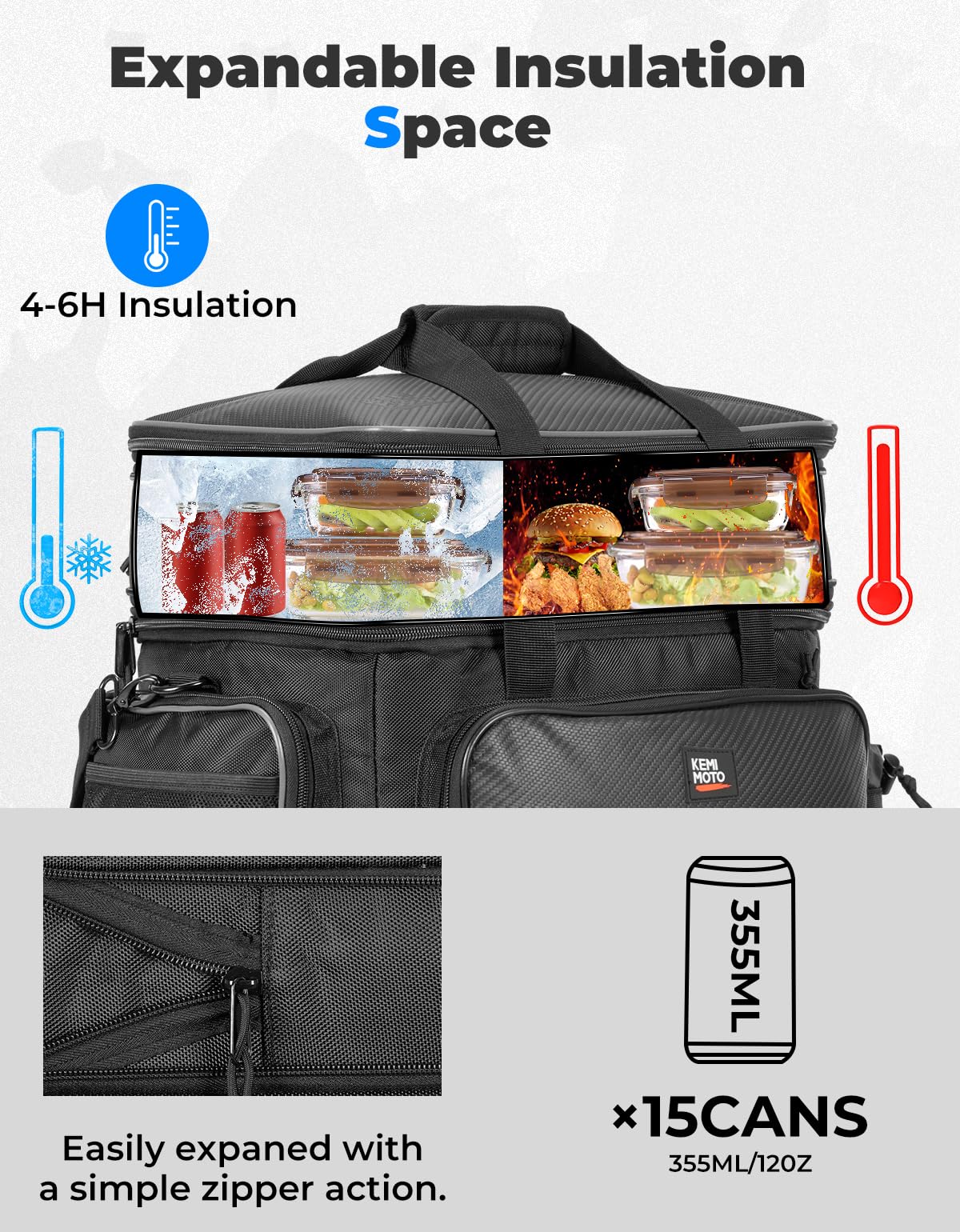 Photo of Pistol Range Bag for Shooting, Hunting, Black by Kemimoto - Premium for UTVs / Side by Sides