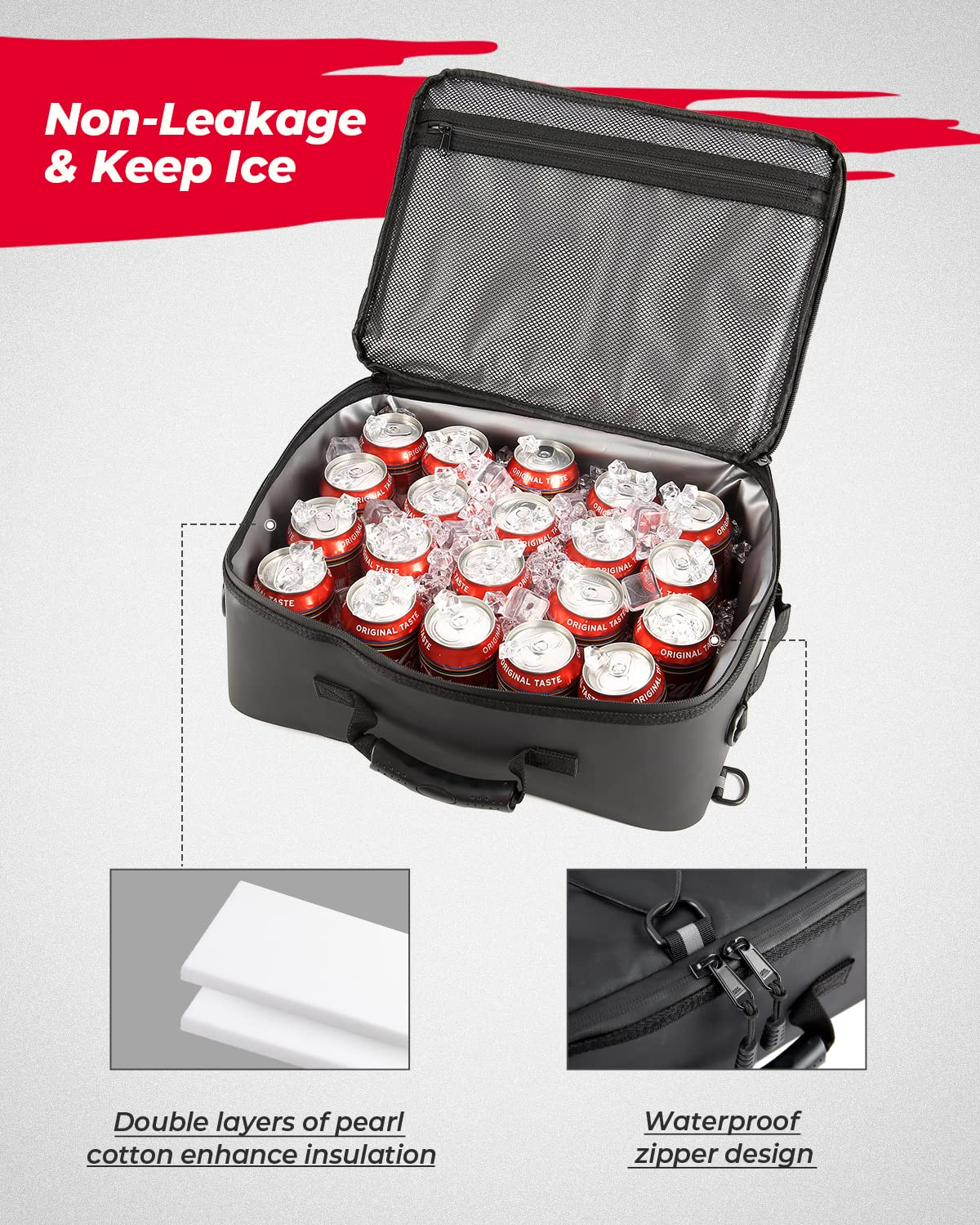 Photo of Motorcycle Universal Cooler Tail Bag 16L by Kemimoto - Premium for UTVs / Side by Sides