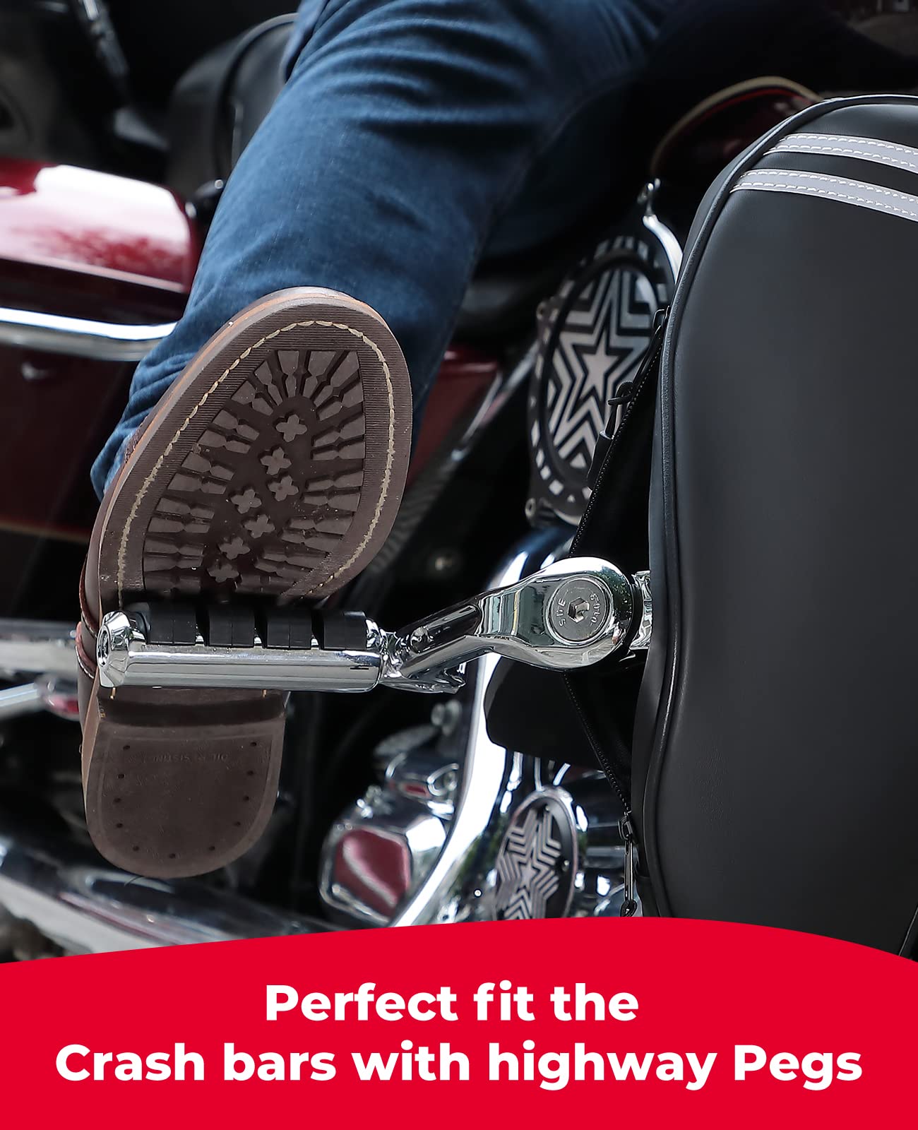Photo of Motocycle Synthetic Leather Soft Lowers Chaps by Kemimoto - Premium for UTVs / Side by Sides